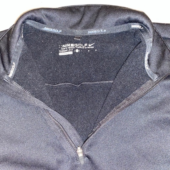 🎉Nike Golf Kids Size Large Black Quarter Zip Therma Fit Jacket - Picture 6 of 8